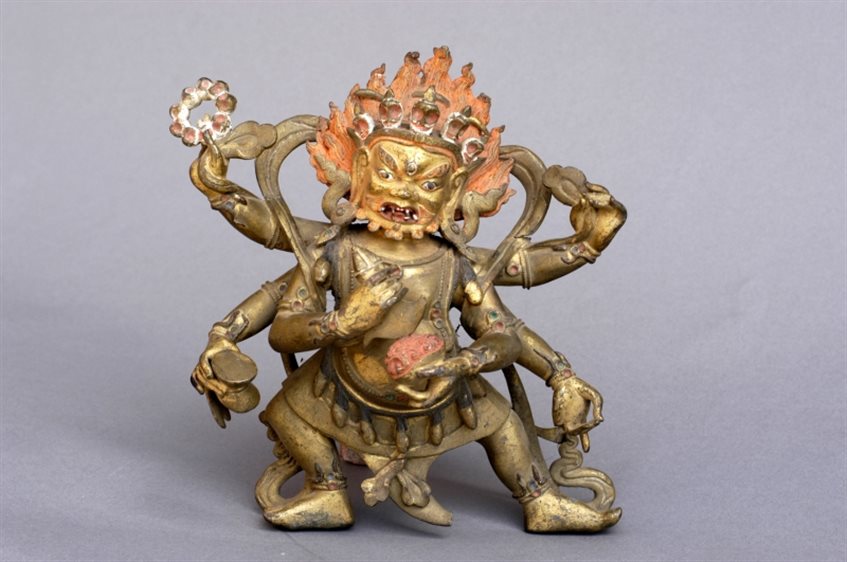 明大黑天铜像